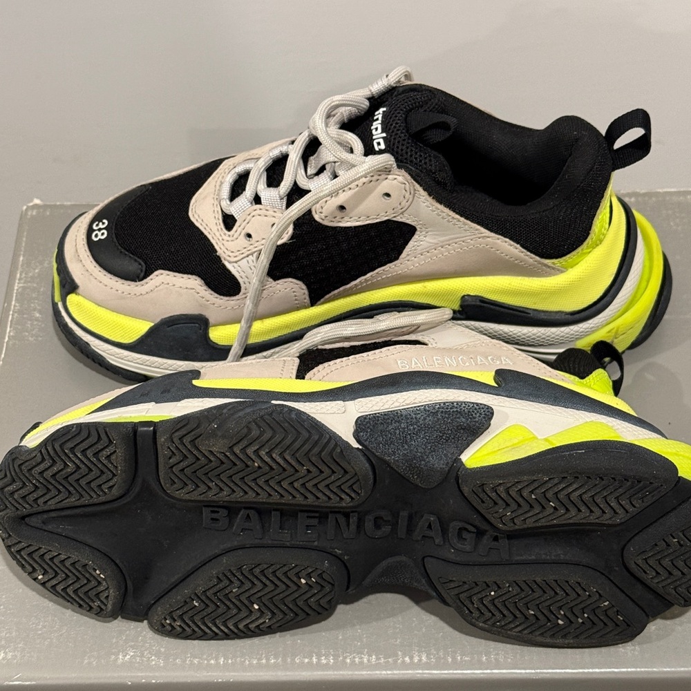 Balenciaga Triple S ‘grey/ yellow/ black’